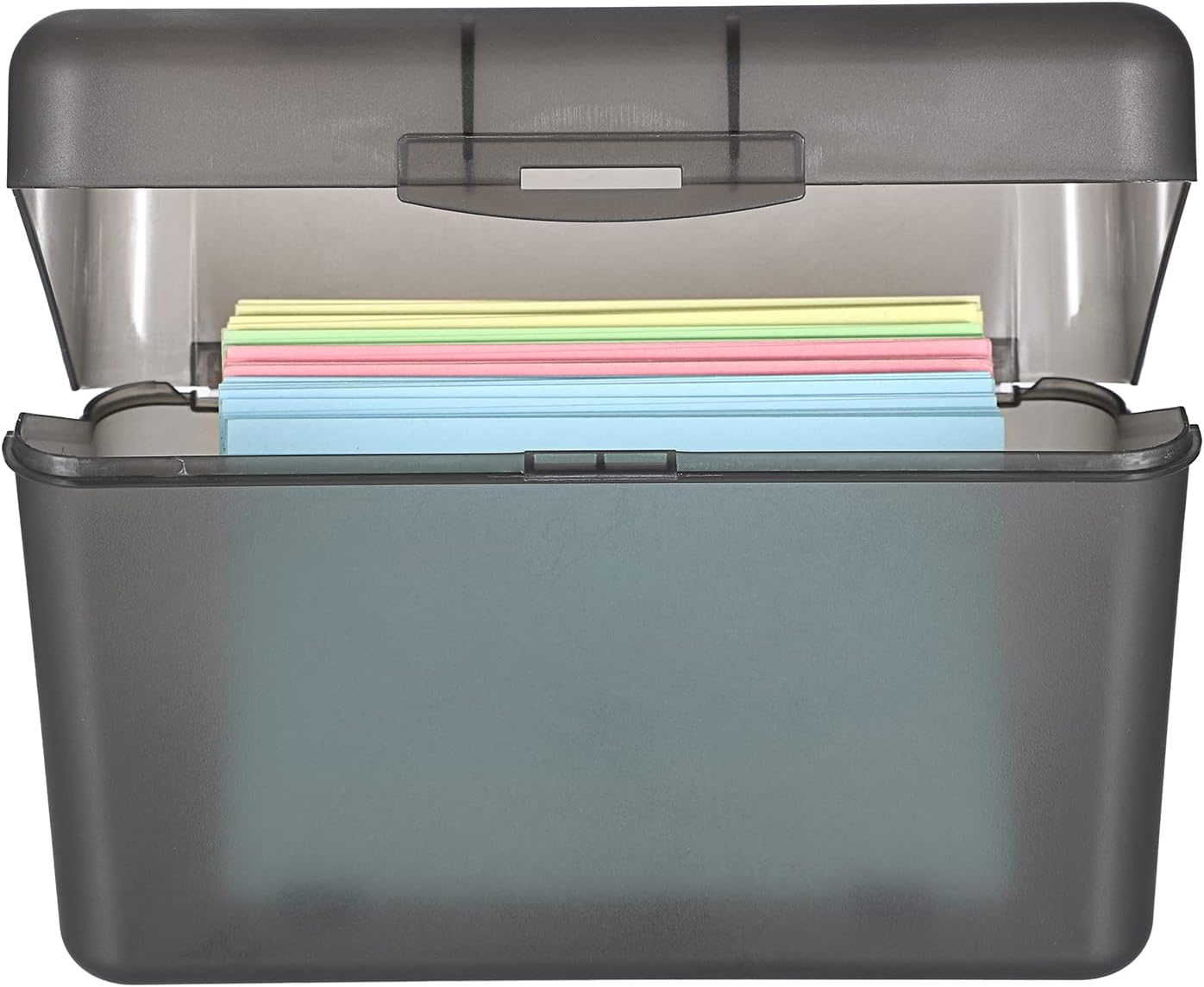 JuxYes 4 x 6 inch Index Card Box, Index Card Holder Case Recipe Card