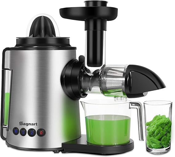 Sagnart Masticating Juicer,Slow Juicer Extractor, Cold