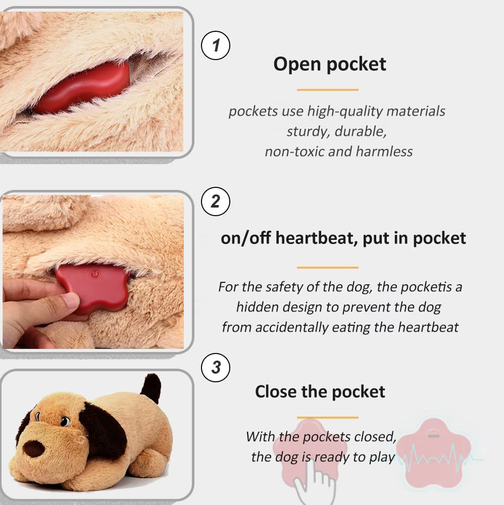 Juguetes de peluche de imitación para perros pequeños, medianos y grandes de peluche para cachorros en Knnel (naranja)