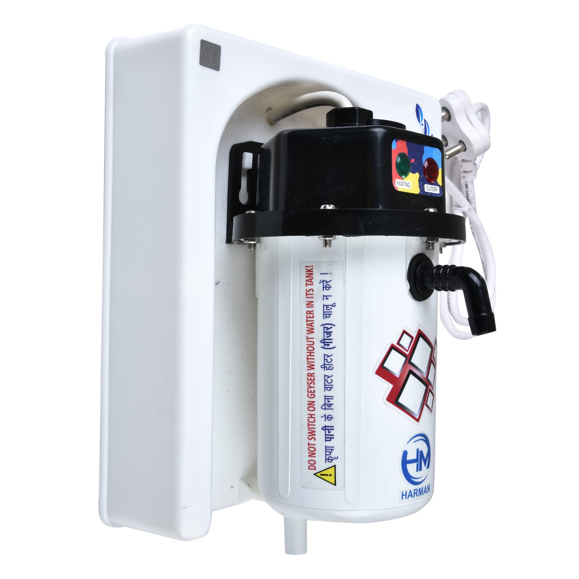 Buy HM 1 L Instant Portable Shock Proof Instant Water Heater Geyser With  ISI MCB u0026 Free Installation Kit (Black) Online at Low Prices in India -  Amazon.in