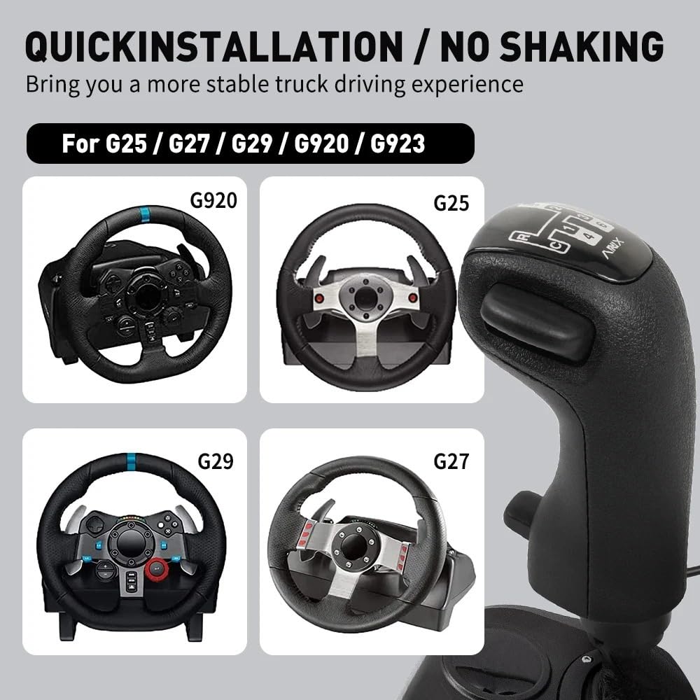 Pommeau de Levier de Vitesse USB pour simulateur de Vitesse Haute et Basse pour Logitech G25, G27, G29, G920, Compatible avec Les Jeux de Simulation de Camion Scania HB044