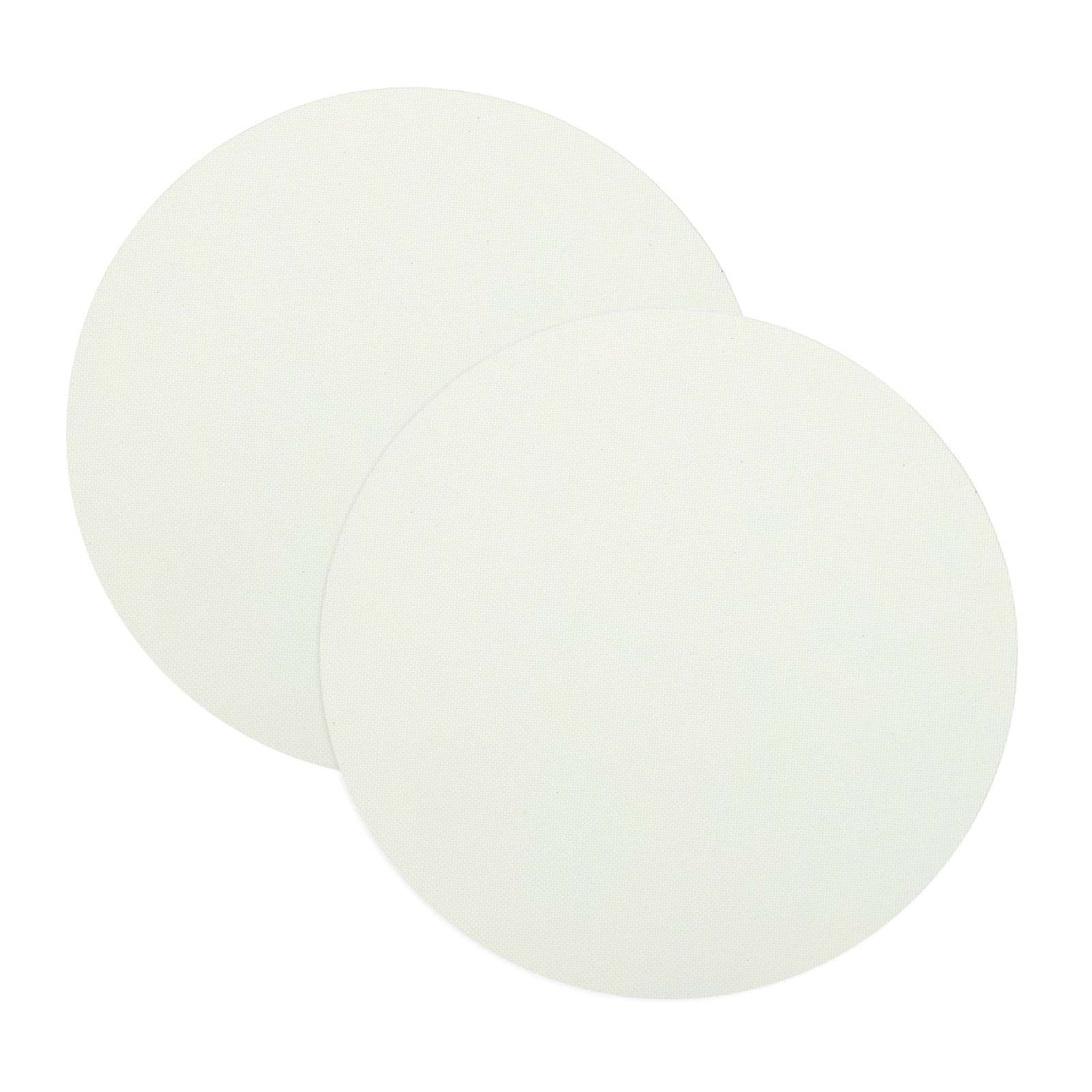 sourcing map 7.1" Round Lampshade Diffuser, Anti-Glare Lamp Shade Diffuser Fabric Lamp Cover for Desk Table Light Downlight Spotlight, Warm White 2pcs — image 1