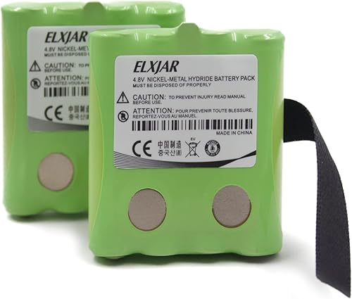 Miniatura 7 de Paquete de 5 baterías BATT4R Ni-MH de 4.8 V para Midland AVP-2, G-223, G-225, G-226, G-227, G-300, G-300M, G-500, GXT-200, GXT-250, GXT-255 y