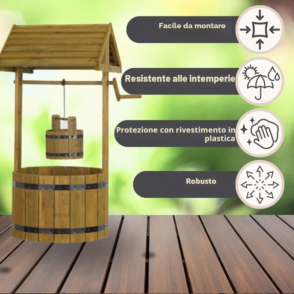 Garden Mile - Stazione di alimentazione per uccelli selvatici, ideale per mangiatoia per uccelli selvatici, suet o vermi di farina e altri alimenti per uccelli selvatici.
