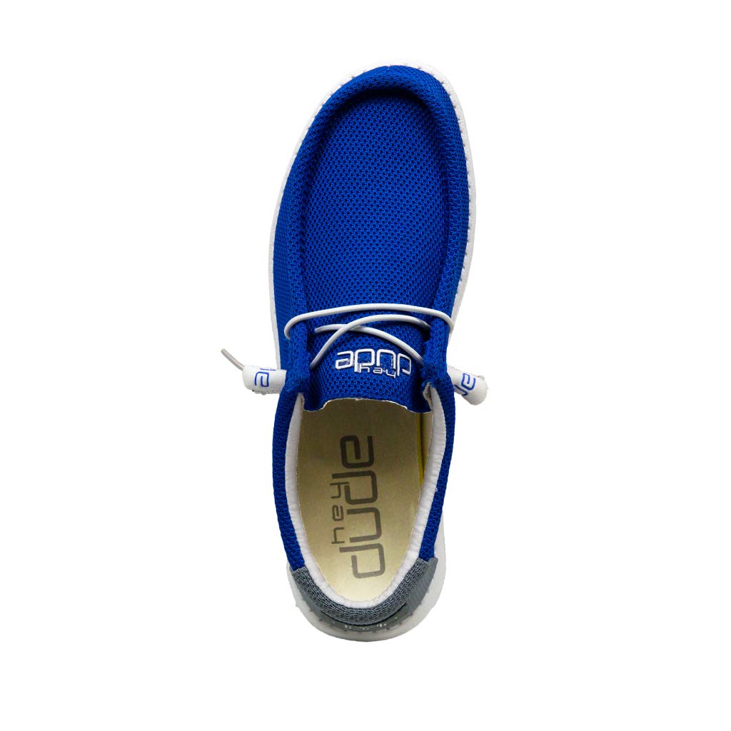 Hey Dude Wally Mens Sox Go Blue Shoes Hey Dude Wally Sox Go Blue Shoes - Walmart.com main image 3