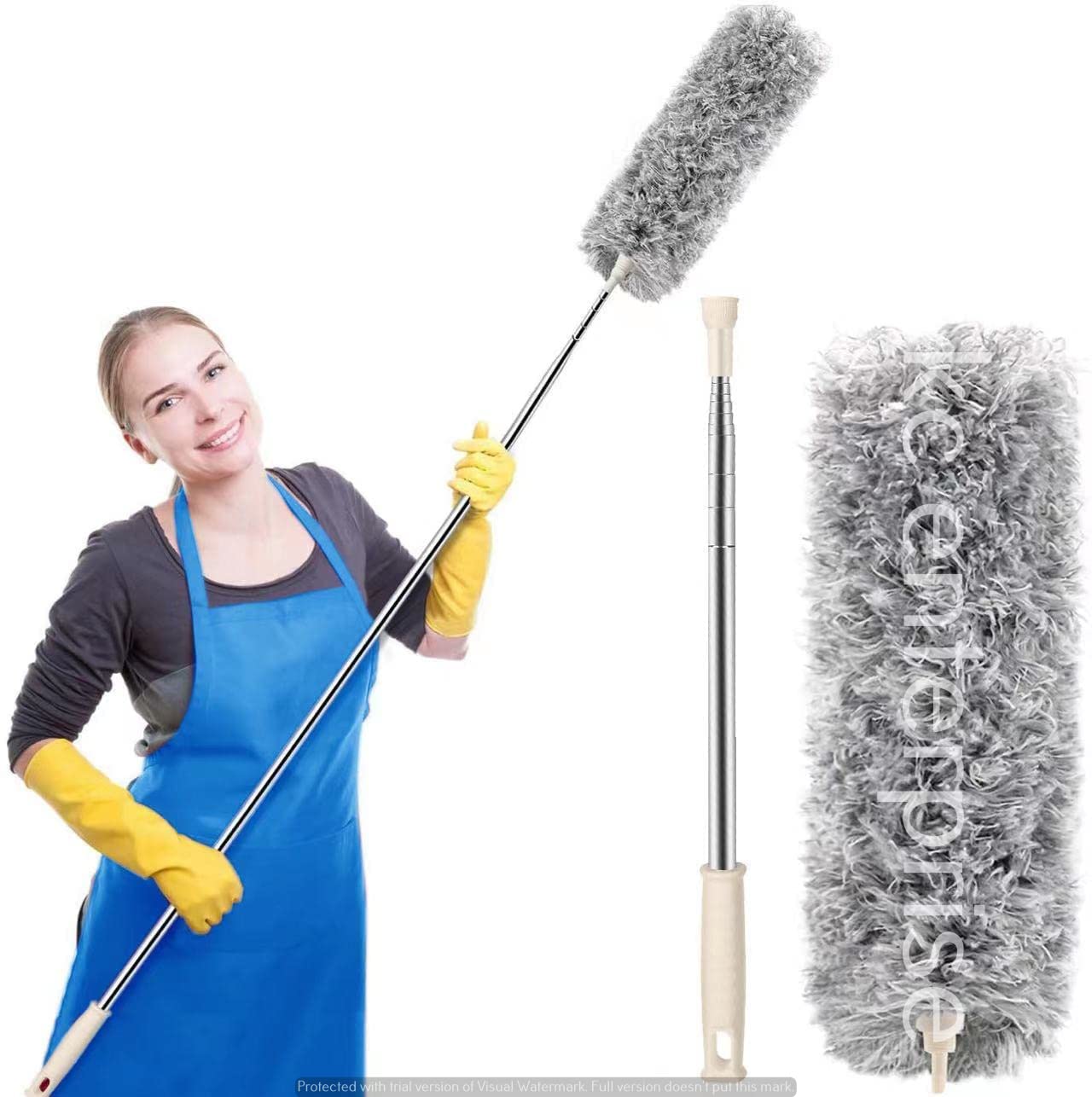 Multipurpose Microfiber Flexible with Expandable Rod for Dust Cleaning and Home Sealing Fan Cleaning with Long Rod Multipurpose Microfiber Duster for House Cleaning(Multi Colour) (100 intch Steel) (B0B5YLGMJR) Amazon Price History, Amazon Price Tracker