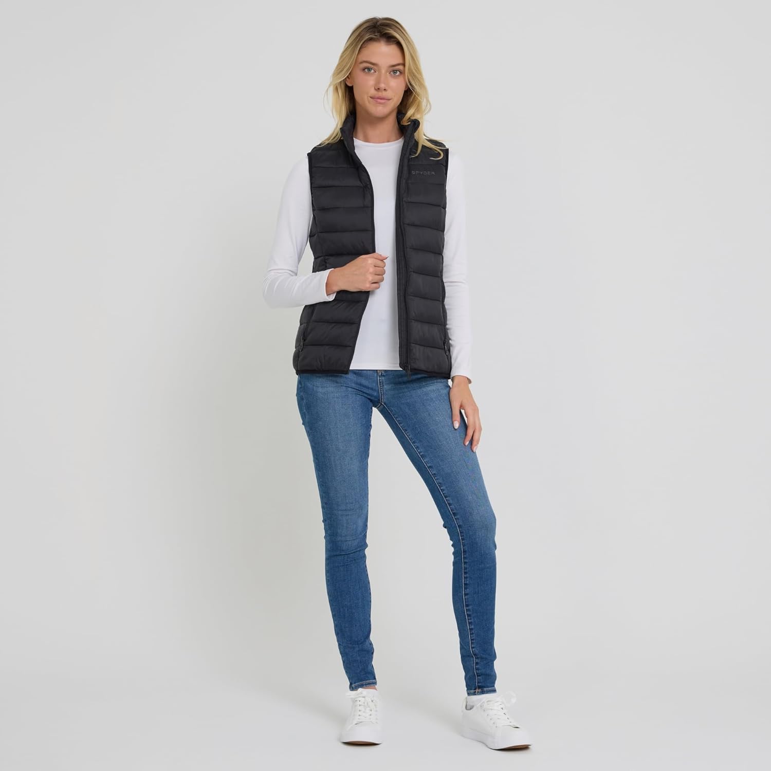 Spyder Womens Puffer Vest - Lightweight Sleeveless Puffer Vest Women - Cozy Fall Fashion Warm Quilted Jackets for Women - Image 2