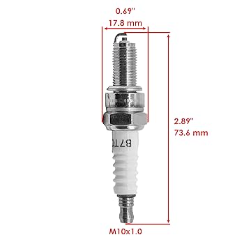 【Arl Dainarygee】31 6 Amazon.com: Caltric 92070-0022 920700022 Nickle Spark Plug