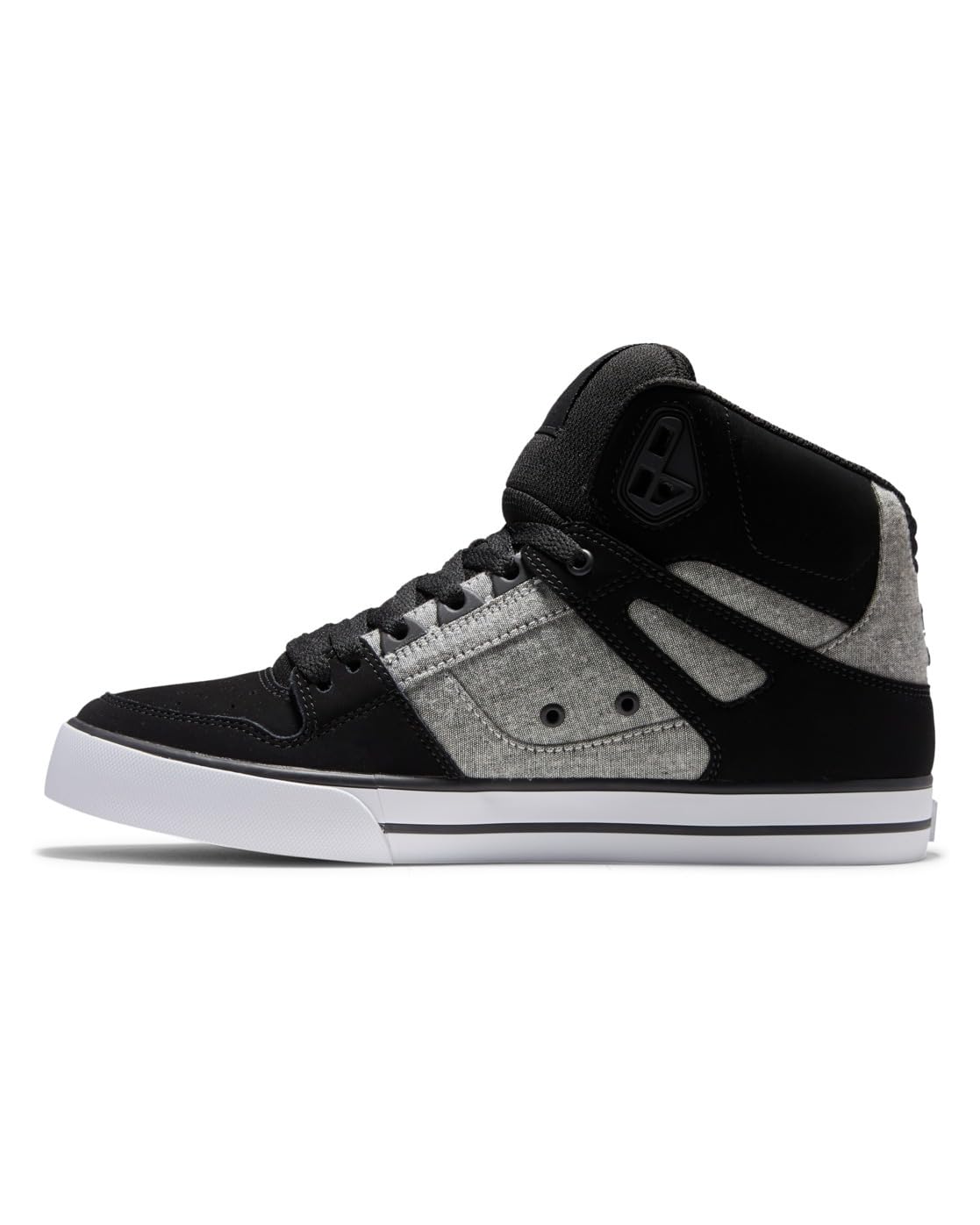 DC Shoes Herren Pure high-top - lederen schoenen Sneaker, Schwarz, 46 EU