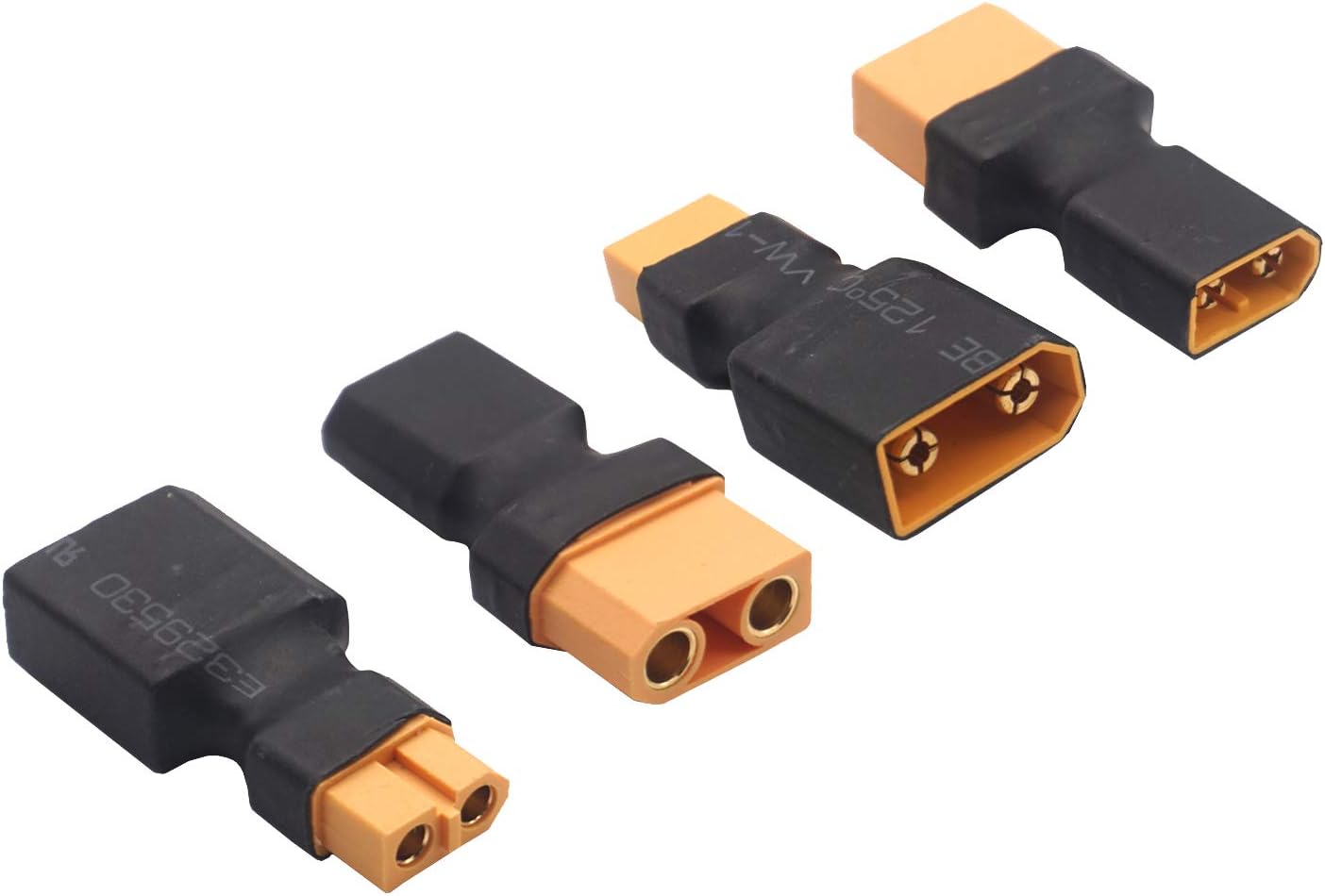 2Pairs ShareGoo RC XT90 to XT60 Plug Male Female Adapter Connector Compatible with RC FPV Drone Car Lipo NiMH Battery Charger