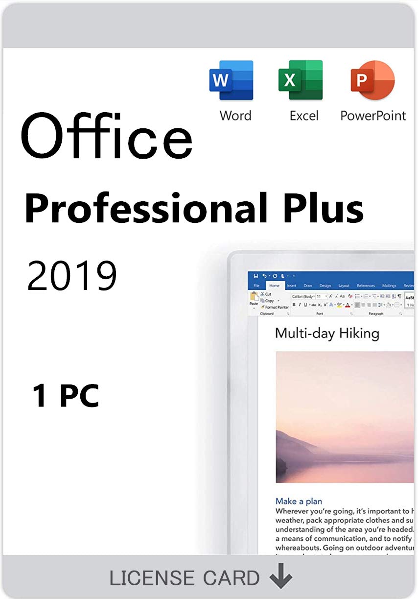 Buy Office 2019 Professional Plus For Windows 10 32/64Bit Lifetime