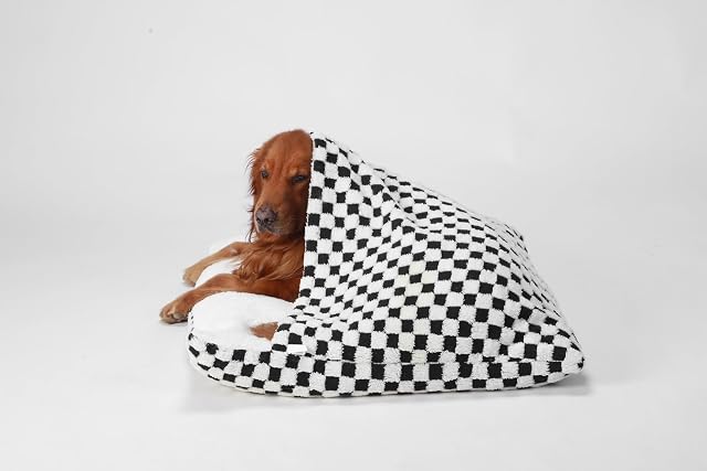 Foto 2 de 7 de Cama Calmante Perro con Manta, Cama Ortopédica Perro/Gato con Capucha