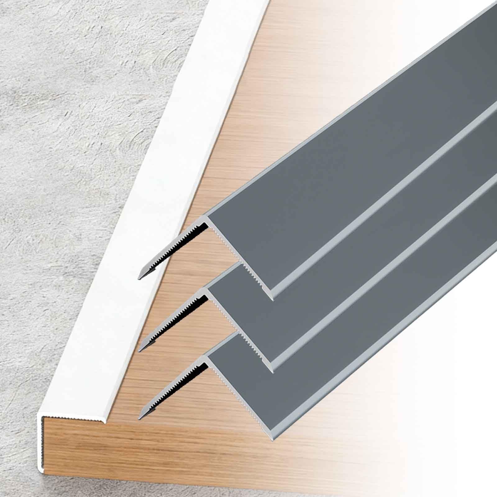 Metal Wall Corner Protector, 3 Pieces Aluminum Corner Guards Corner Protector, Self Adhesive Wall Corner Guard For Edge Of Door Window Furniture Fireplaces Tile Trim Edging(Gray,25x25mm)