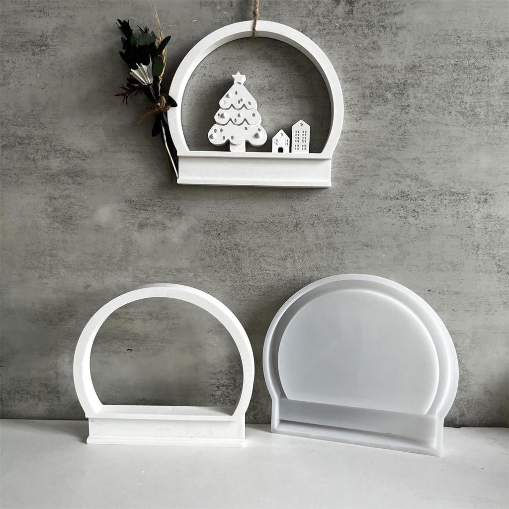 Set di 2 stampi in resina siliconica da appendere alla parete, stampi per gioielli artigianali con texture in silicone per ornamenti fatti a mano