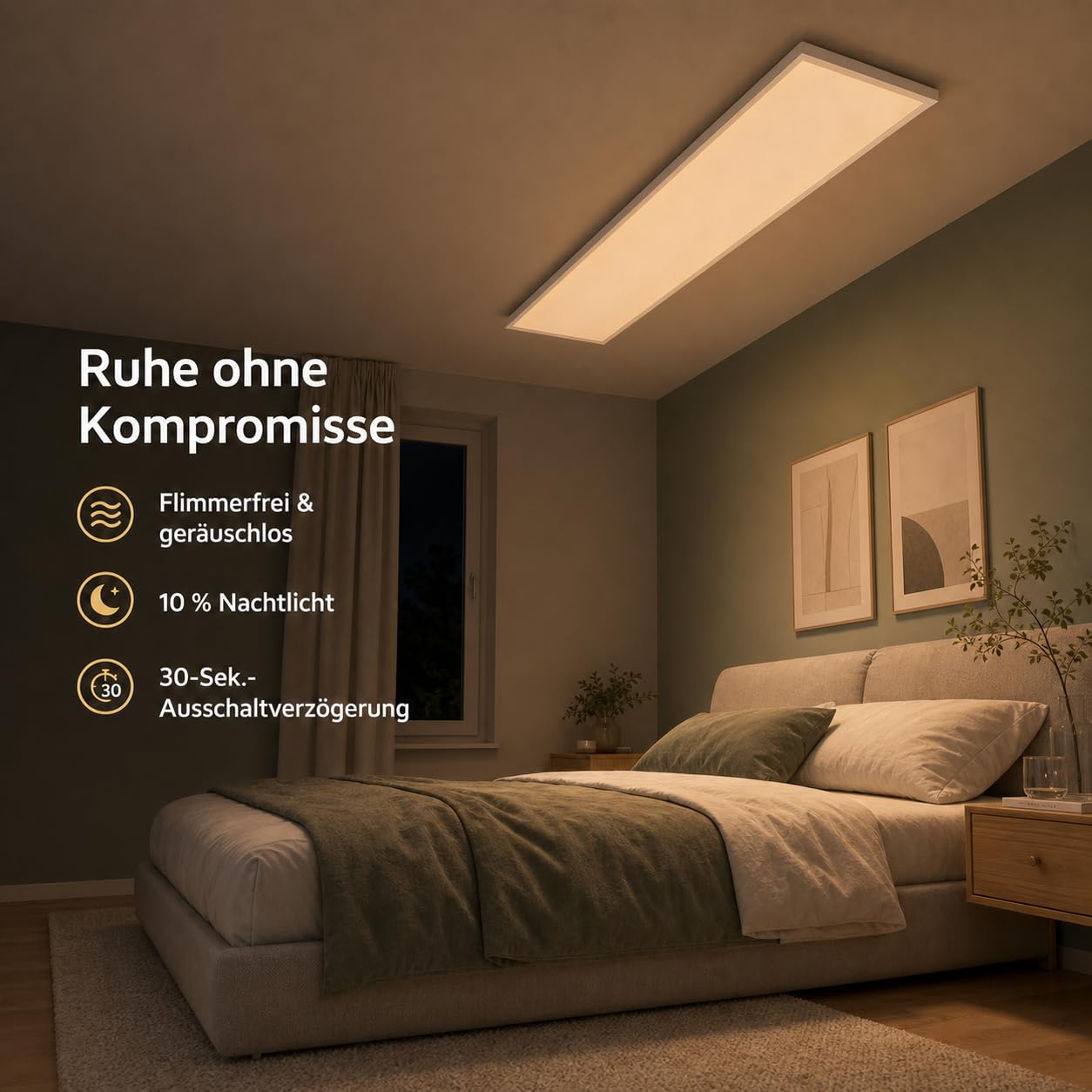 LED Panel Deckenleuchte mit Fernbedienung 120x30CM, 40W 4800LM RGB Deckenlampe Farbwechsel, Deckenlampe Dimmbar 3000K-6500K Ultra Dünn Panel für Wohnzimmer Kinderzimmer schlafzimmer