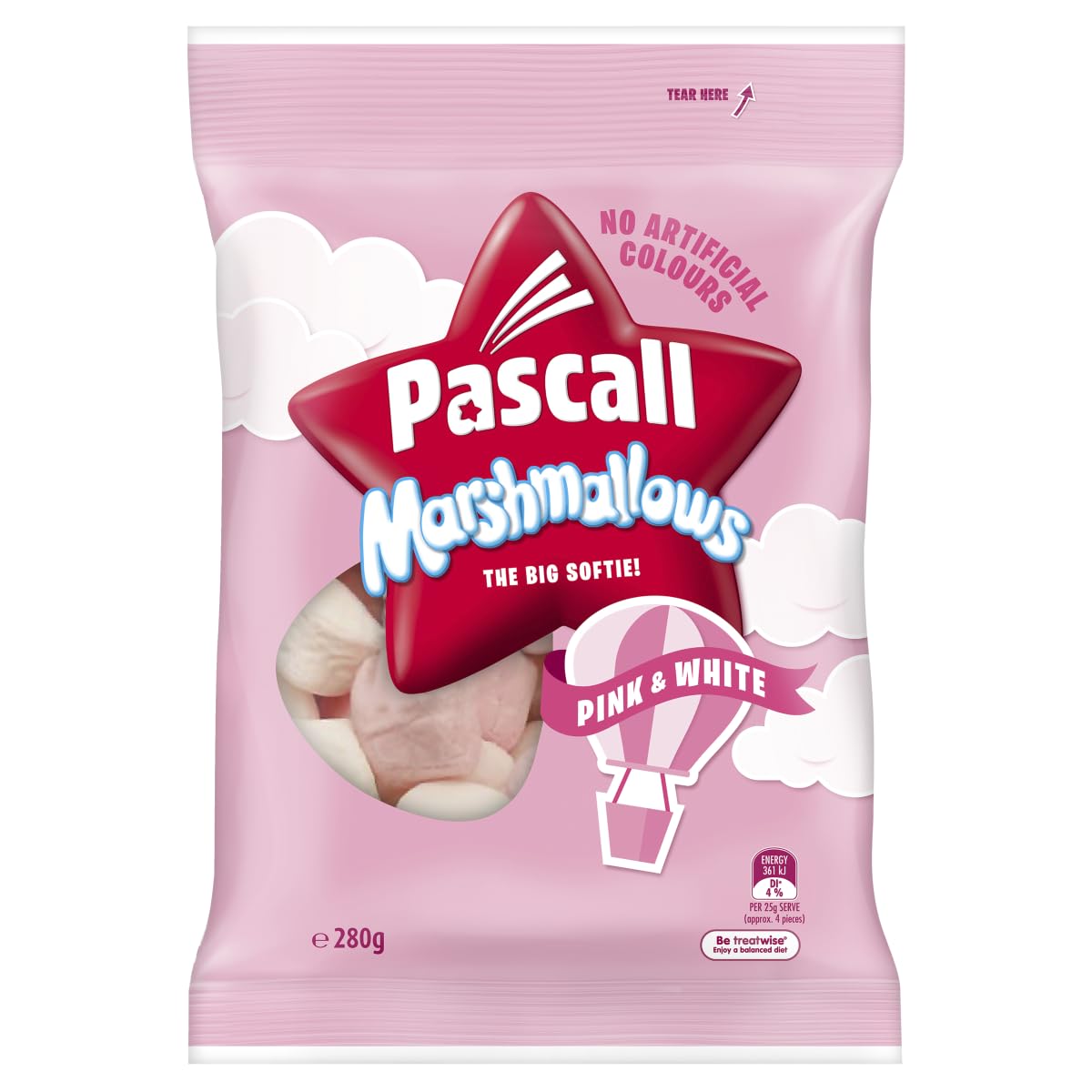 Marshmallows, 280g, Pink & White