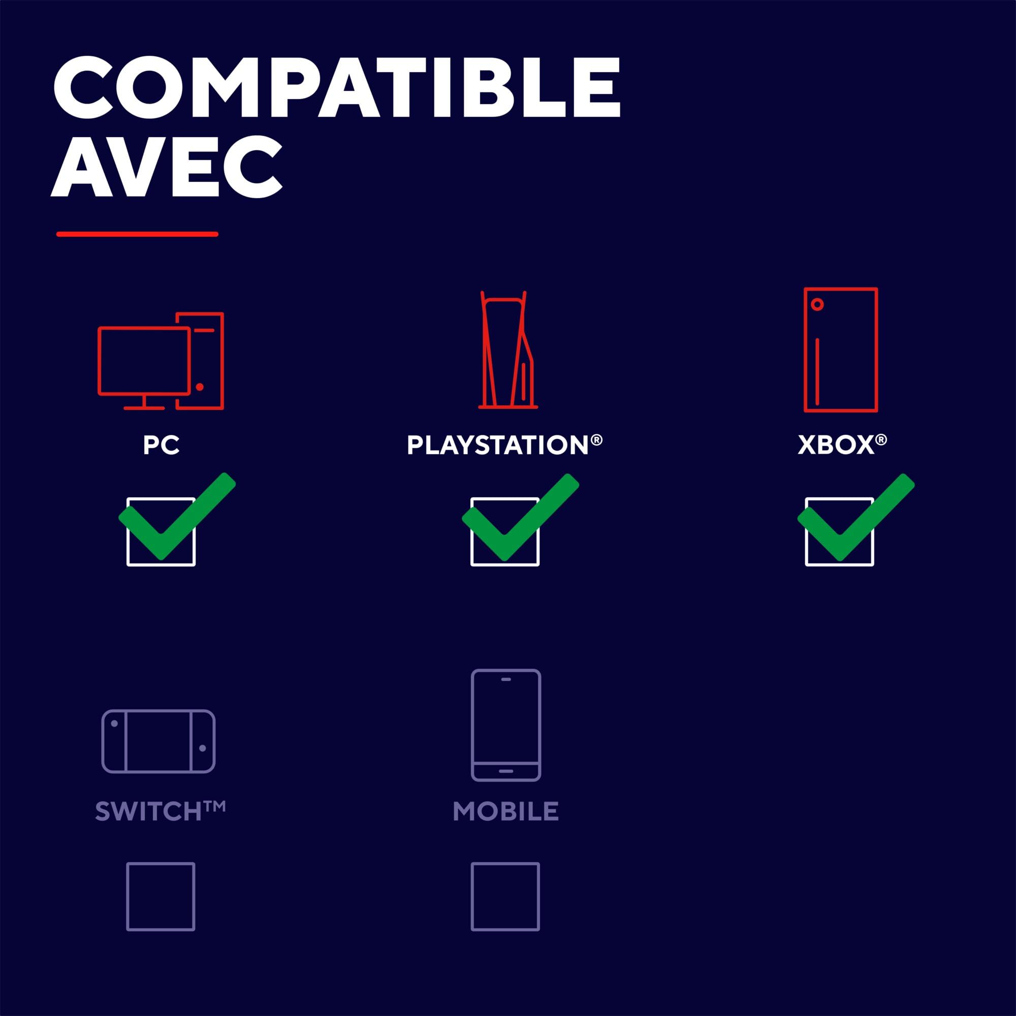 GXTrust Revyn 60% Clavier Mécanique sans Fil AZERTY Français, Noir/Gris | Triple Mode 2.4GHz/BT/Filaire, Éclairage RGB, Batterie 50 Heures, Compact Mini Clavier Gamer 60 Pourcent Programmable PC
