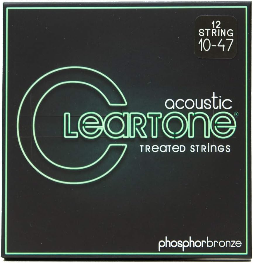 Cleartone Phosphor Bronze Acoustic Guitar Strings (10-47 12-String)