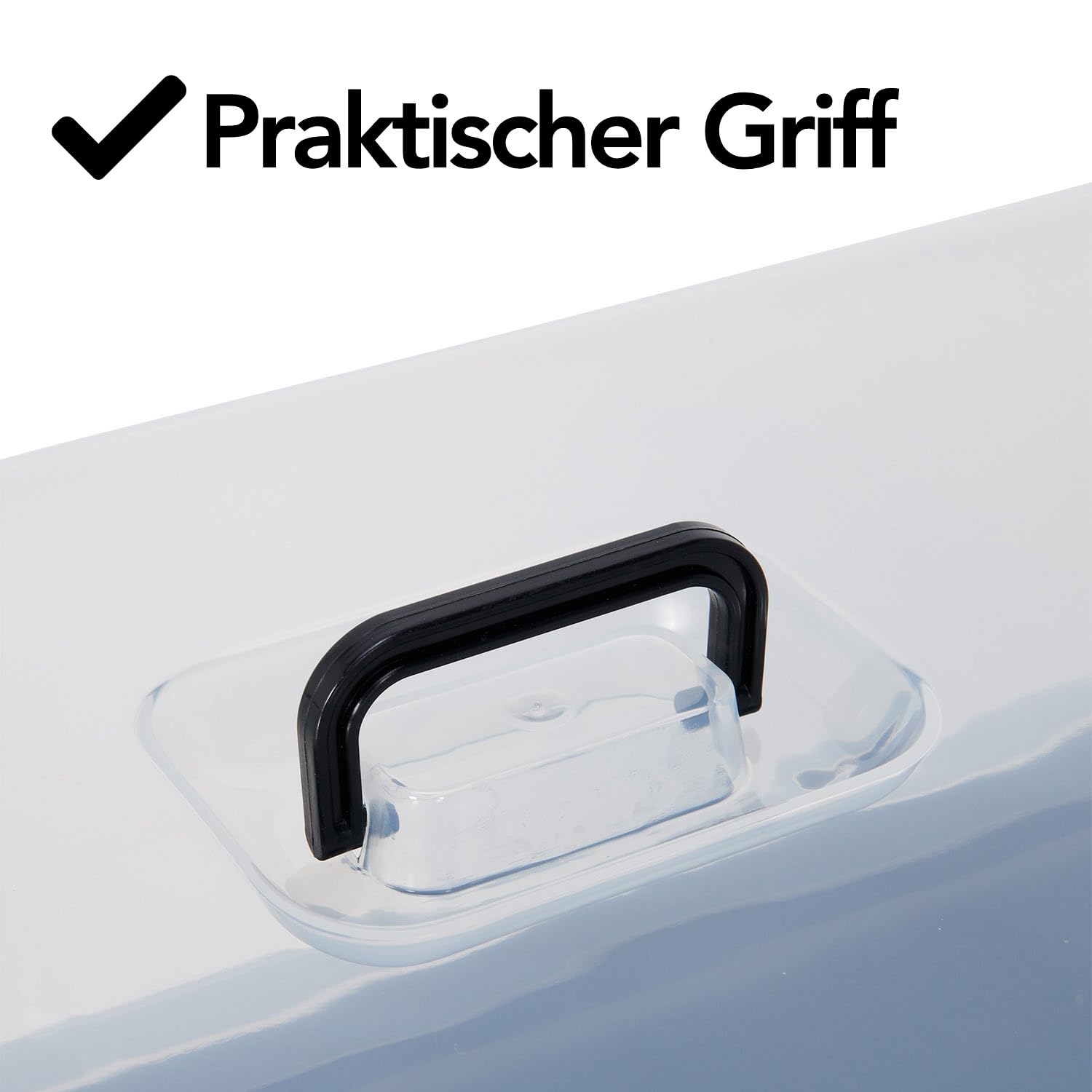 Brixy Wetterfester Anzuchttisch mit Deckel, höhenverstellbar, 76 x 37 x 85 cm, 70L Volumen, Schwarz