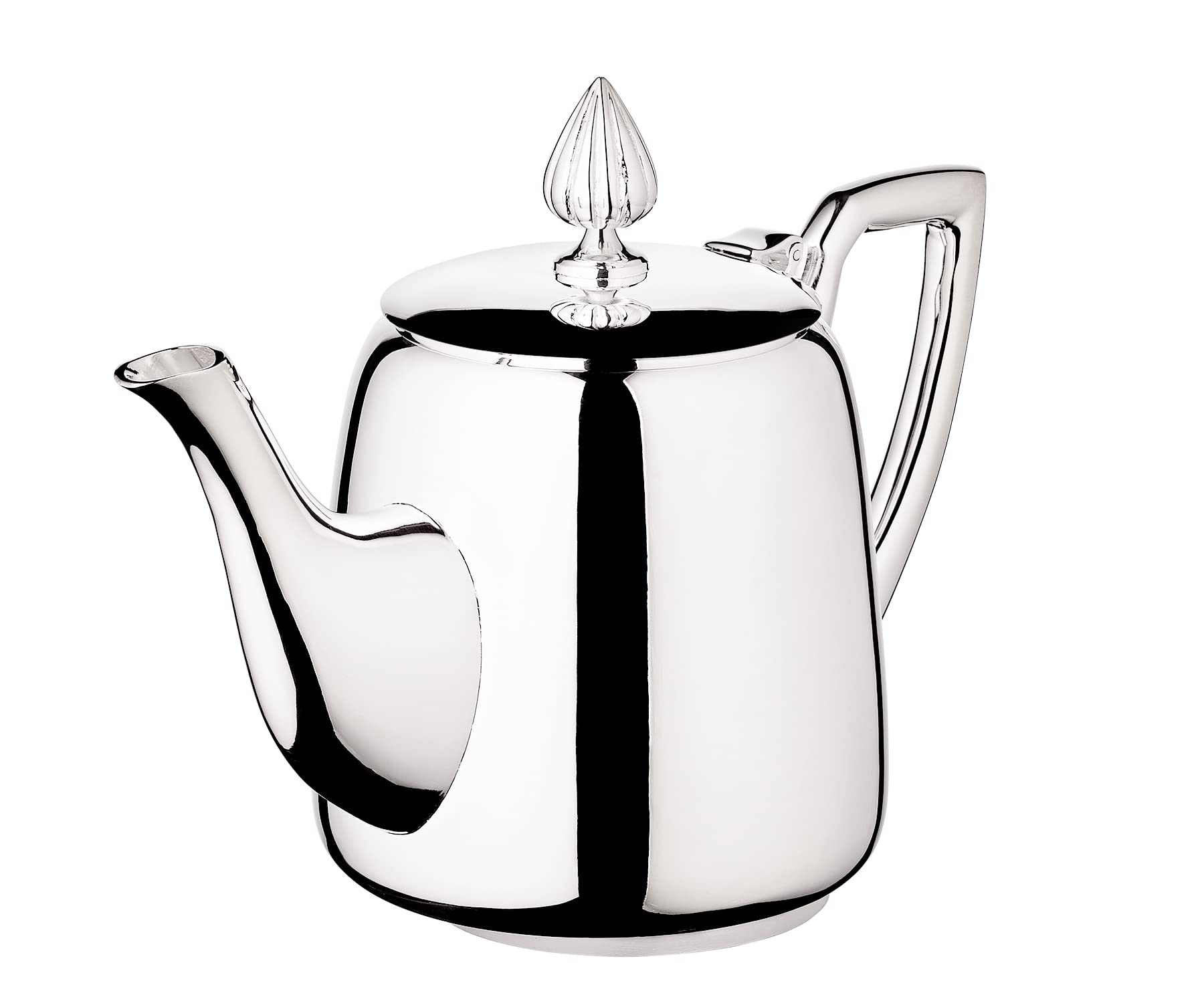 EDZARD Teekanne Cimba (für 850 ml) schwerversilbert - Kanne für Tee, Kaffeekanne, Höhe 16 cm, Breite 11 cm, Länge 23 cm, 0.85 Liter