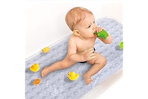 Munchkin Dandy Dots Extra Long Bath Mat: 40" x 16" Non-Slip Bathtub...