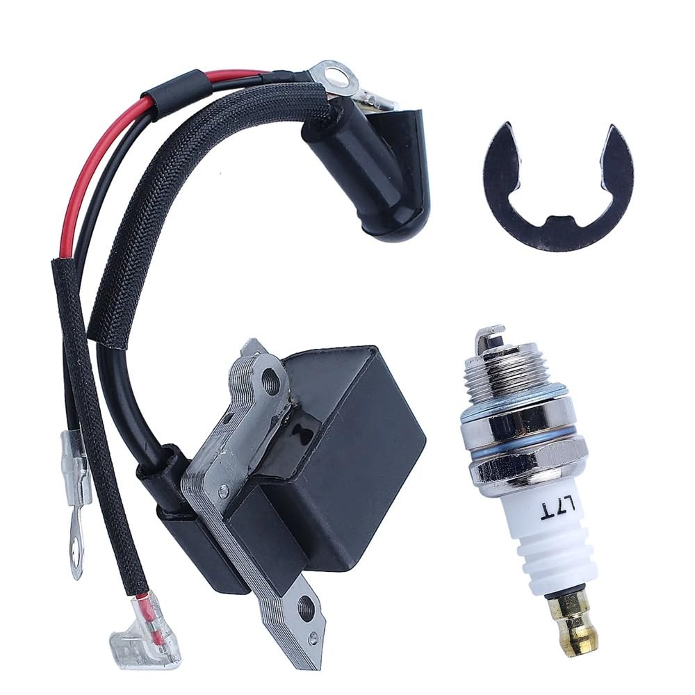 Bobina di accensione e Candela per 235 136 137 141 23 26 36 41 compatibili con Pezzi di Ricambio per Motosega E-Ring