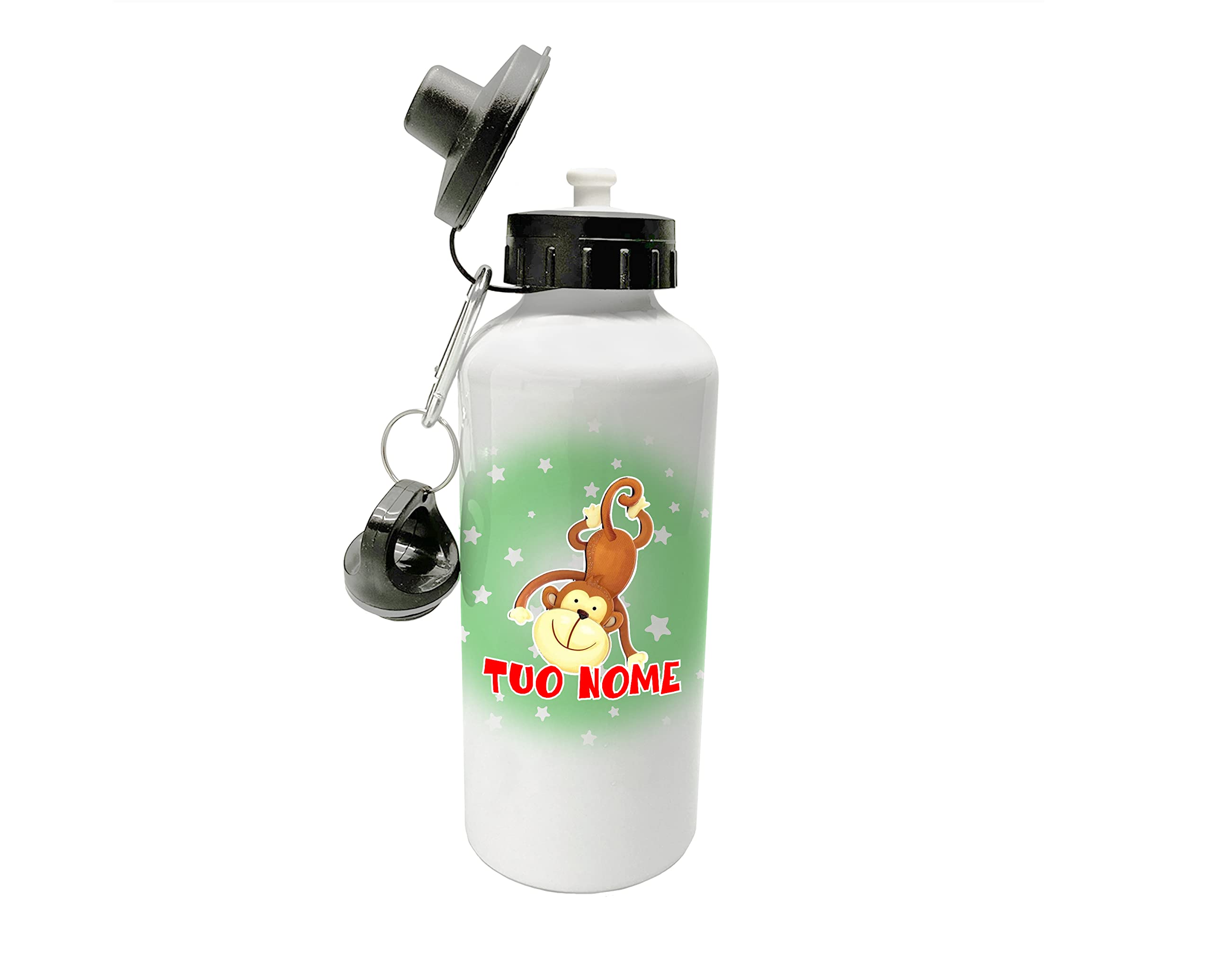 Borraccia Personalizzata Per Bambini Stellasticker - 450 Ml, Senza BPA, Con Nome E Icona, Blu Scuro - Foto 2