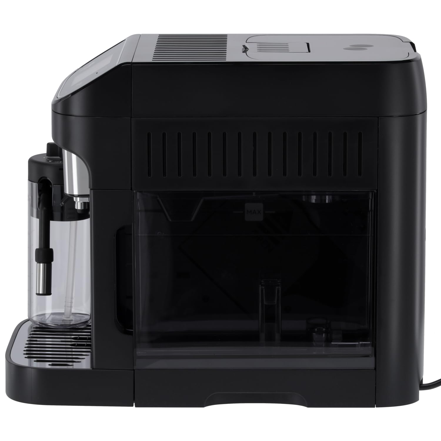 De'Longhi Magnifica Plus ECAM320.60.B, Macchina Caffè Automatica, Sistema LatteCrema Hot per Cappuccino Automatico, 4 Ricette, Display Colorato Soft Touch, Funzione Extra Shot, Funzione x2, Nero