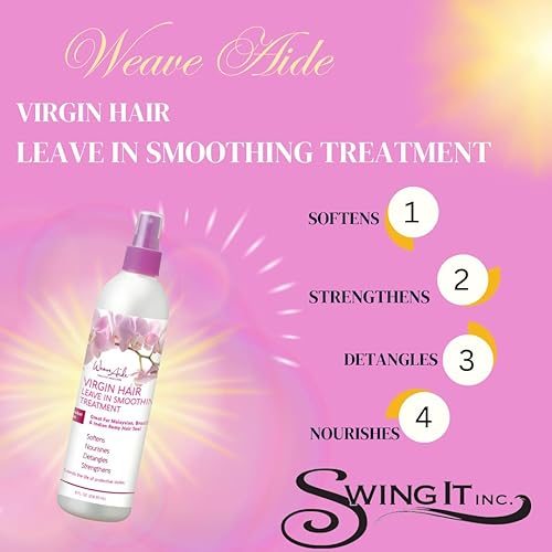 Miniatura 6 de Weave Aide - Tratamiento de alisado para cabello virgen, 8 onzas.