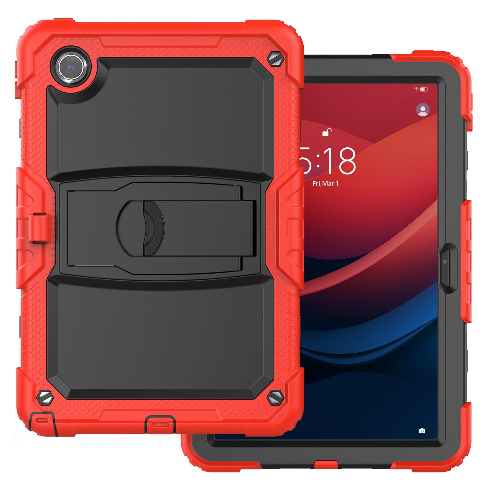 Custodia protettiva per tablet PC compatibile con Lenovo Tab M11 TB330FU/Lenovo Xiaoxin Pad 2024 TB331FC, custodia protettiva antiurto integrale con pellicola protettiva, custodia per tablet con