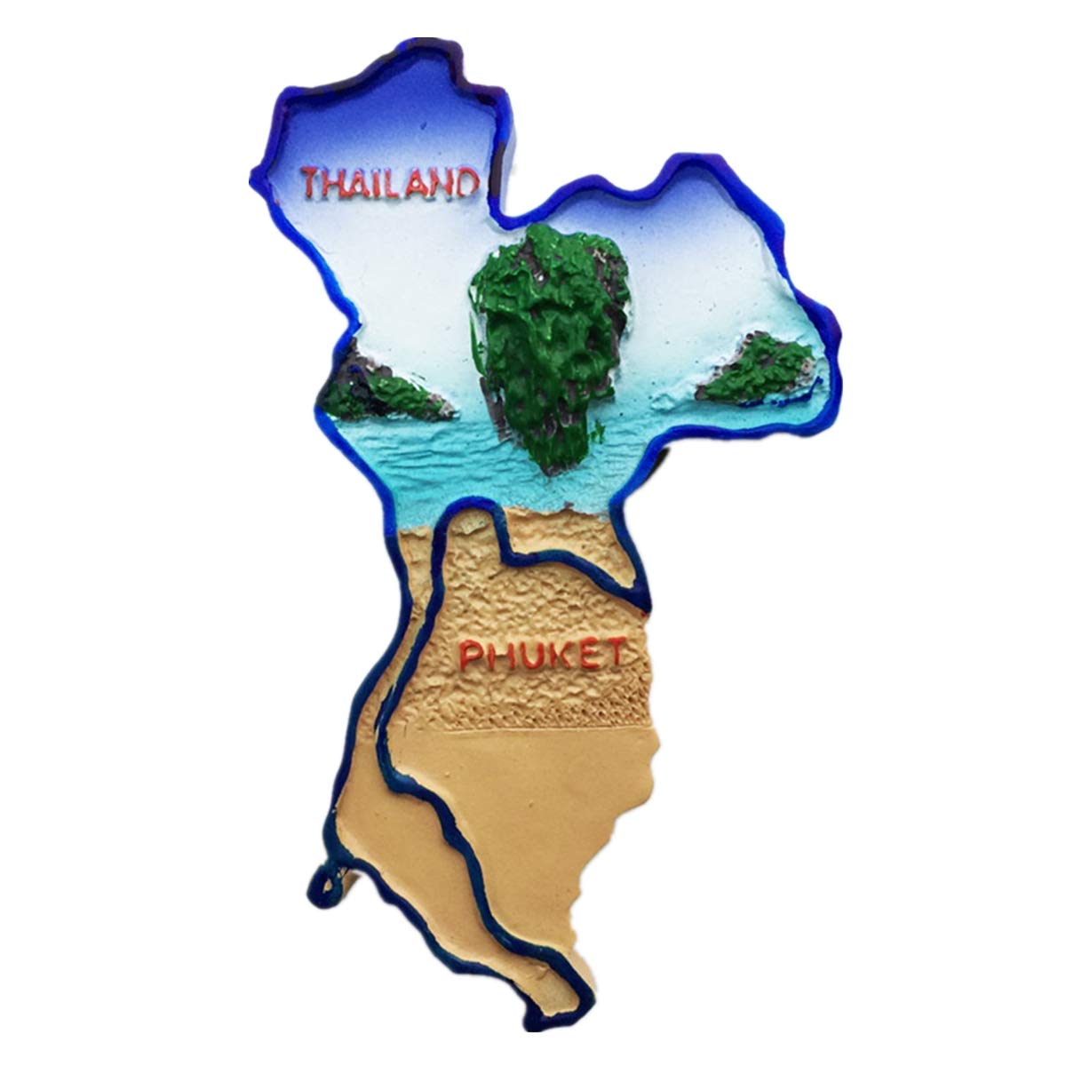 Muyu Magnet Souvenir 3D Phuket island Thailand fridge ,Home & kitchen decoration ic sticker Phuket Thailand refrigerator travel gift