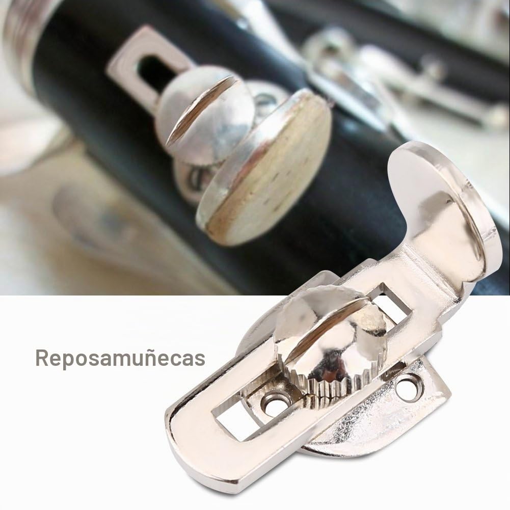 Kit de Reparación de Clarinete, 10 en 1 con Almohadillas, Muelles y Rodillos | Accesorios y Piezas de Repuesto para Mantenimiento, Limpieza y Sustitución | Juego de Herramientas de Metal Duradero