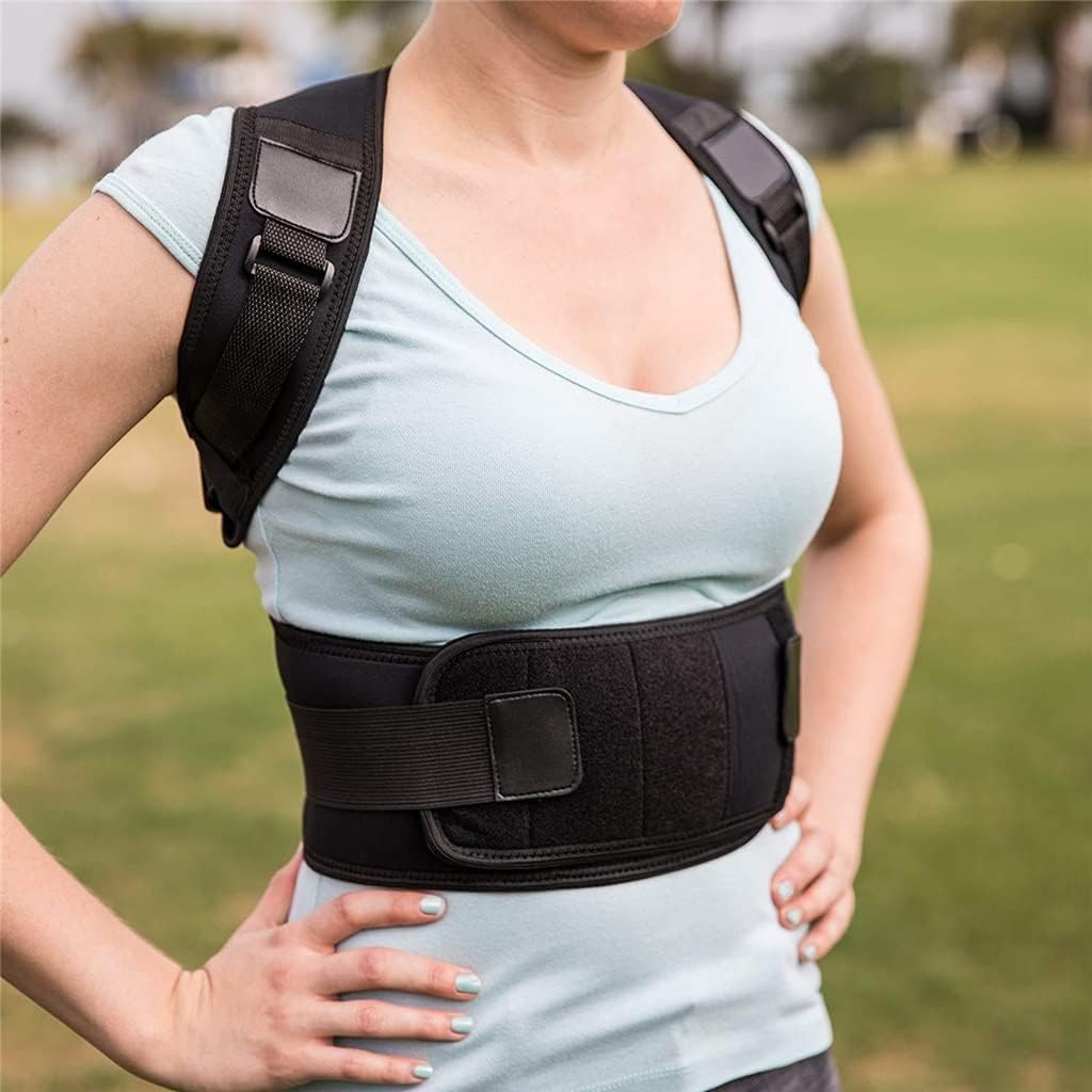 Corrective Vest Posture Corrector Shoulder Back Orthopedic Brace Scoliosis Back Support Belt Men Women(XL code)