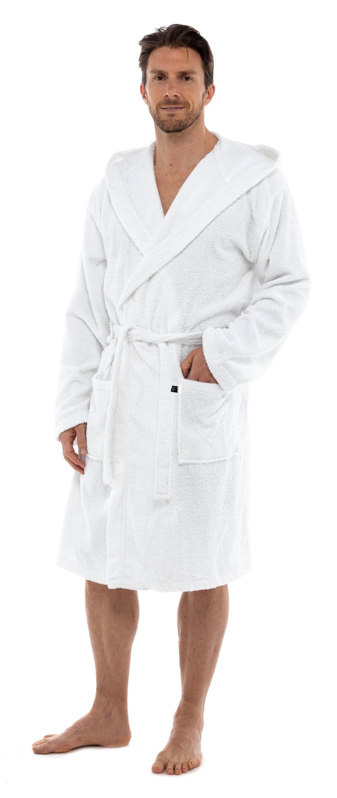 Strong Souls Towelling Robe for Men 100% Cotton Terry Towel Bathrobe Dressing Gown Bath Coat Boys Teens Gym Shower Spa Hotel Holiday Robe Housecoat + Belt