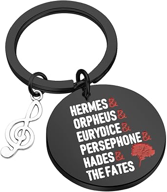 KEYCHIN Orpheus Musical Keychain Musical Gifts Hermes & Orpheus & Eurydice & Persephone Jewelry For Friend Family