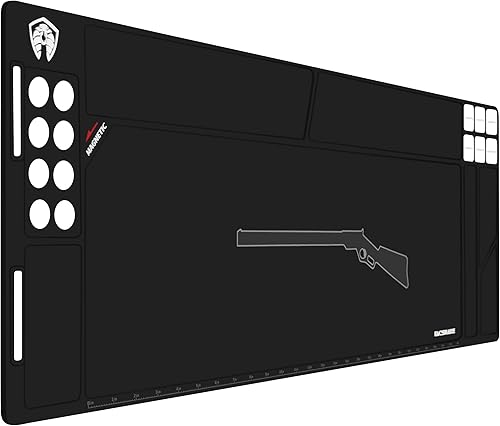 Tacsnake PistolRifle Gun Cleaning Mat, Anti-Slip Rubber Tactical Magnetic Pad, Rubberized Repair Mat for Gun Cleaning Kits