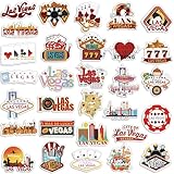 Konohan 30 Pcs Las Vegas Souvenirs Gifts Las Vegas Magnet for Refrigerator City Magnetic Refrigerator Stickers for Home Decoration