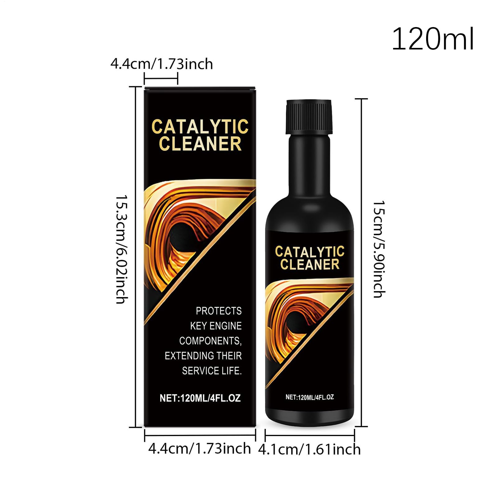 Generisch Catalizador Limpiador | 120 ml líquido removedor para la eliminación de Carbono | Limpiador para el de Escape | para el Mantenimiento del de, la bujía y