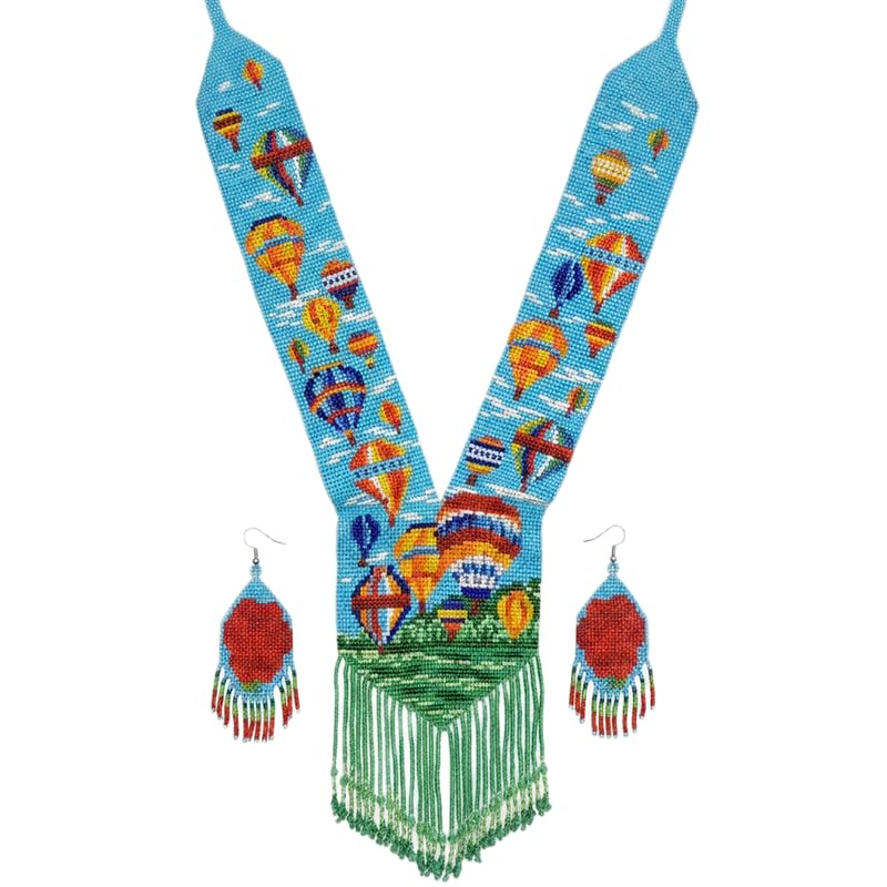 Collar ucraniano Gerdan multicolor de cuentas LKBEADS para eventos y diario 1