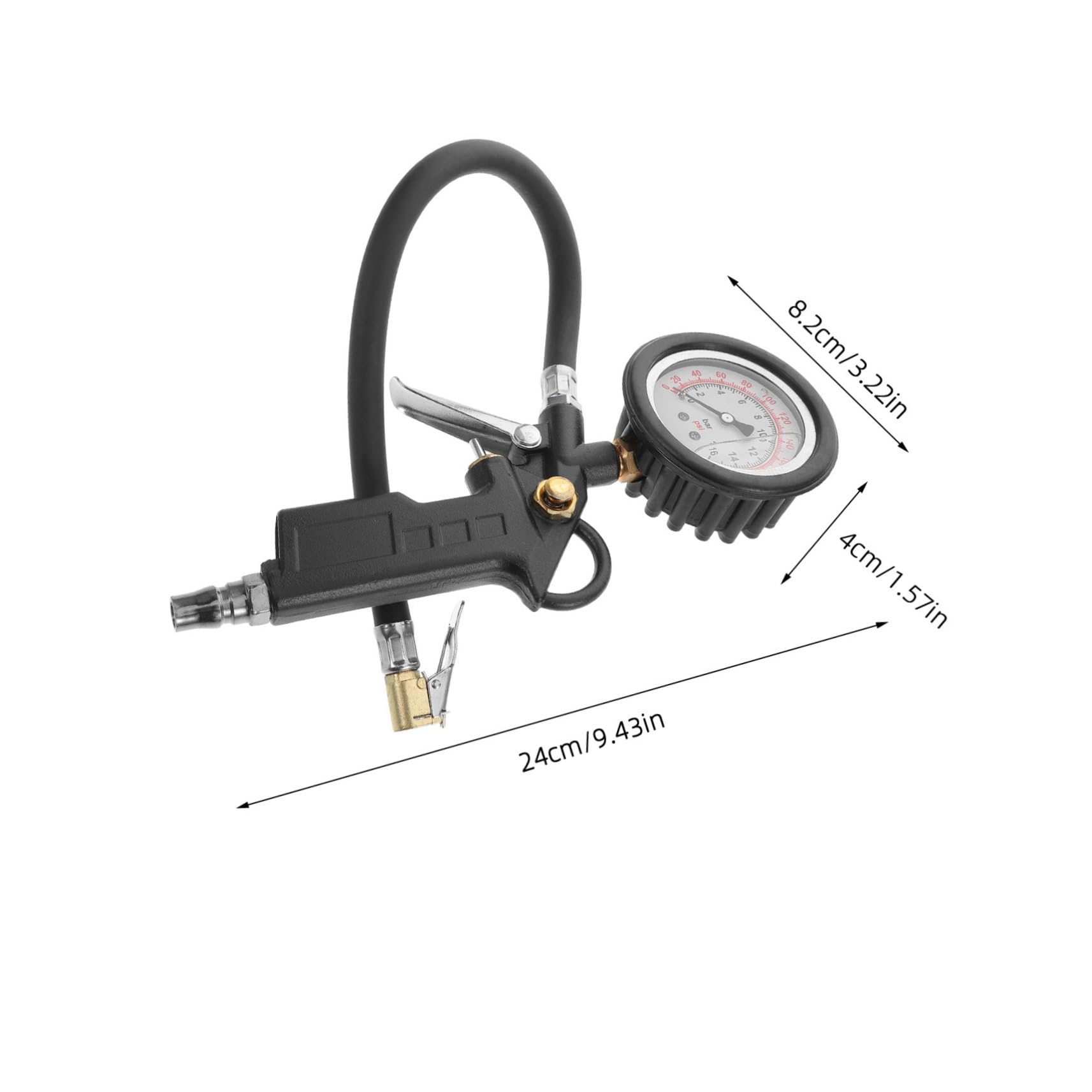 Cabilock Multi Function Tire Pressure Gauge and Inflator for Cars Motorcycles Pressure Measurement Tool for Tire Maintenance Safety and Performance Optimization