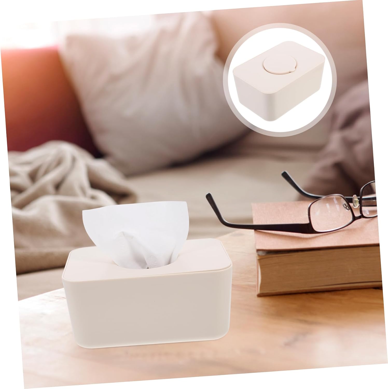 Wet Tissue Storage Box Silicone Holder for Car and Home Compact and Lightweight Design Keeps Wipes Family Use