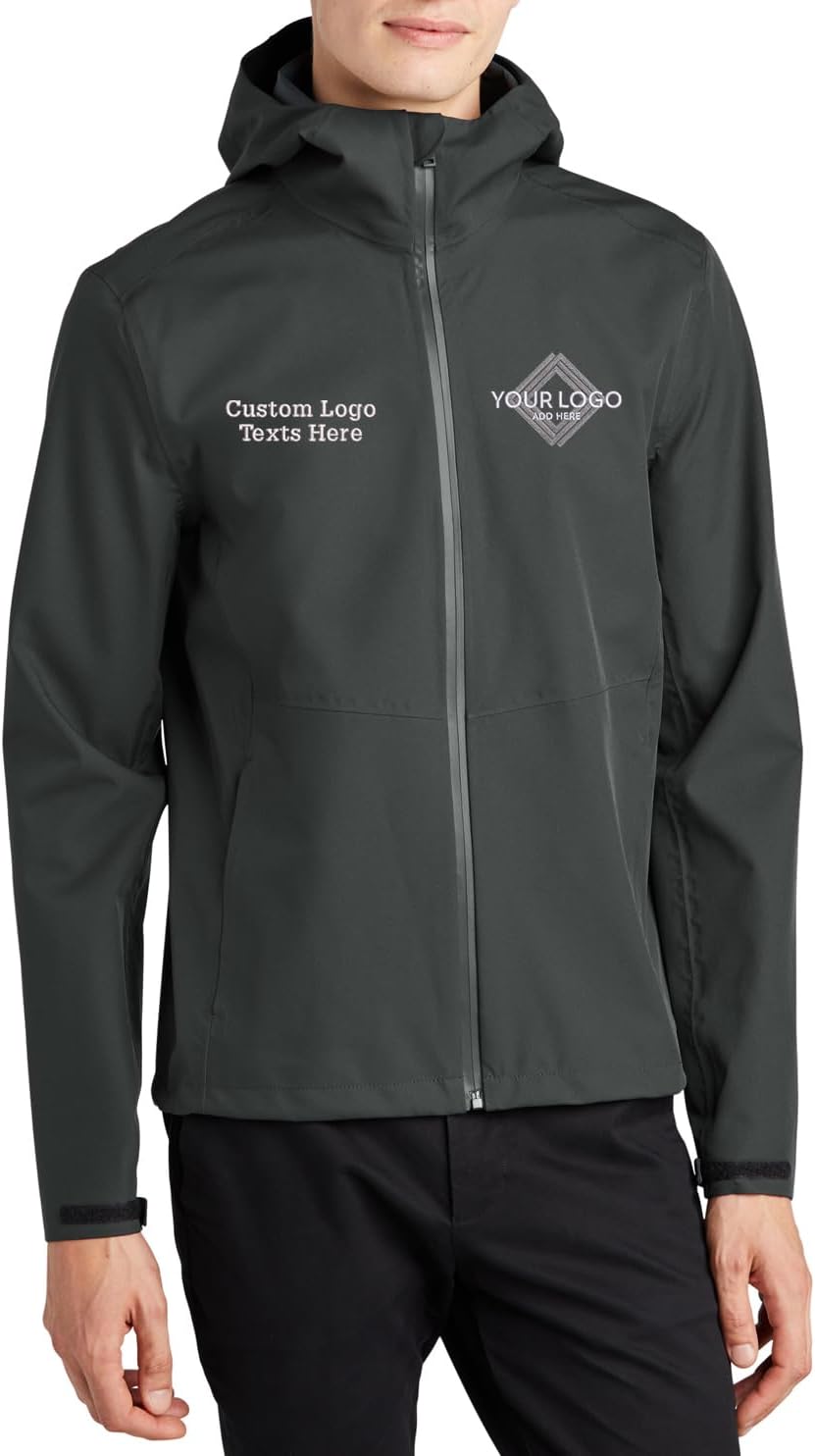 INK STITCH Mercer+Mettle MM7000 Men Custom Embroidery Waterproof Rain Shell Full Zip Jackets