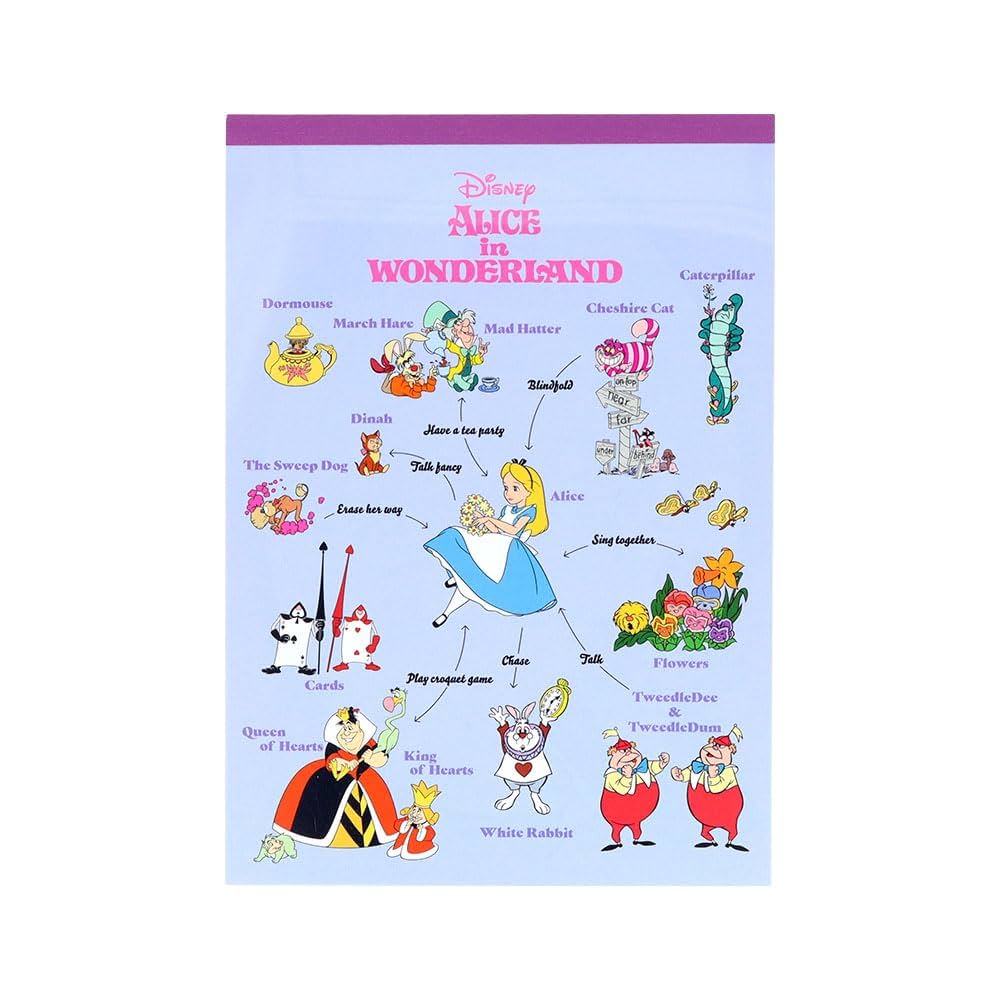 Amazon.co.jp: サンスター文具 ディズニー メモ A6 相関図