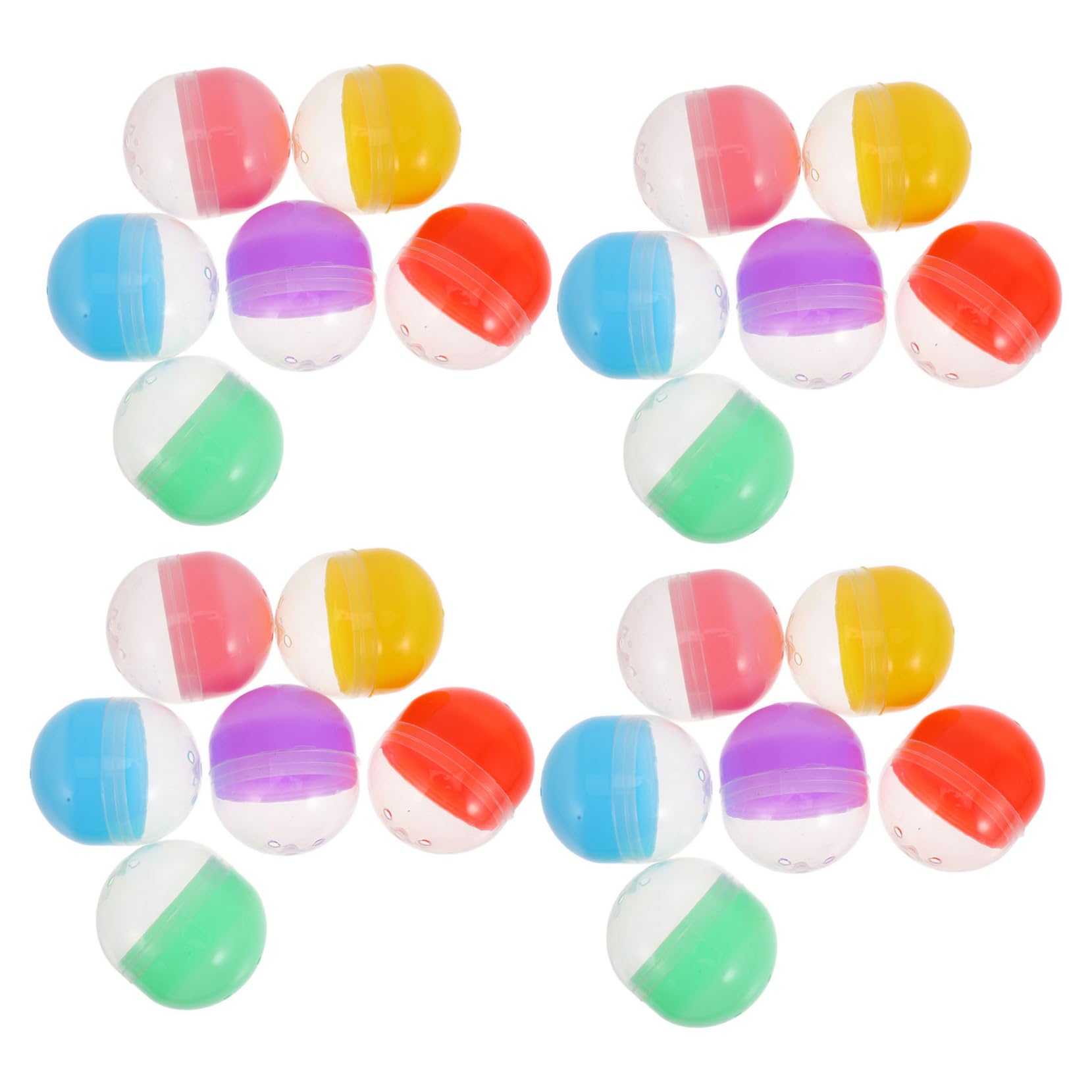 Zerodeko Fillable Toy Capsules 47x55mm Plastic Balls Gumball Vending Machine Toys DIY Craft Home Decor Party Supplies