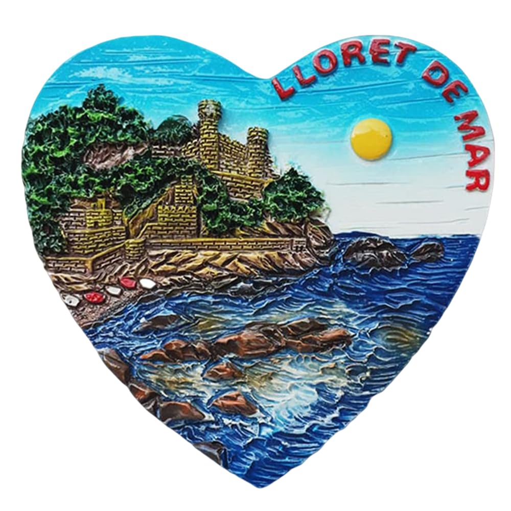 Muyu Magnet Lloret De Mar Spain 3D Fridge Magnet Souvenir Gift Magnetic Sticker Collection