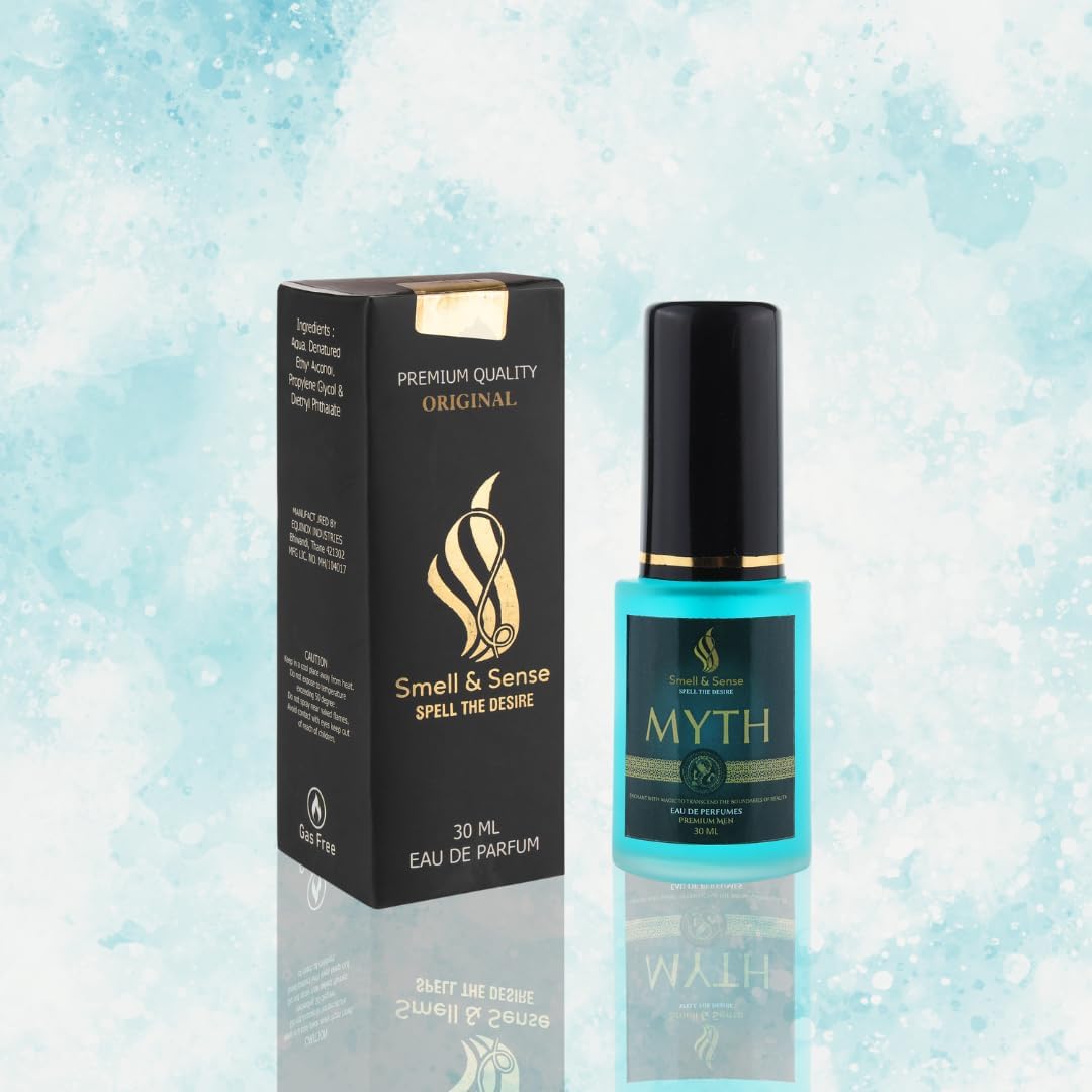 Premium Myth Wood Rose Fragrance Perfume for Men 30 ml | Eau De Parfum | No Alcohol | Long Lasting Perfumes | Gifts for Men (Pack of 1)