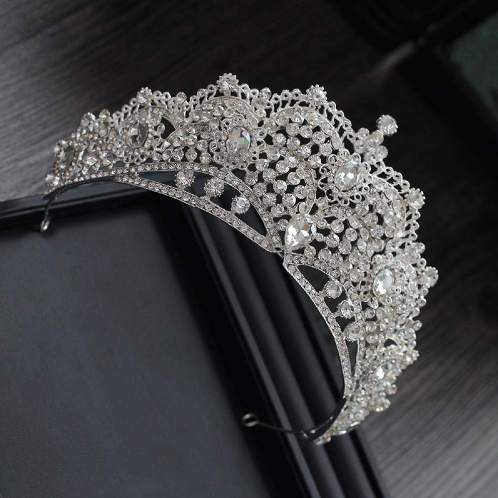 Tiara Ruinuo 316L'Alliage Coiffe La Couronne Noble Luxe Argent Femme Simple Fashion Mariage Accessoires Cheveux Serre-Tête Vintage Cadeau Parti