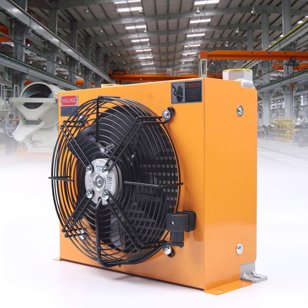 Ethedeal Hydraulic Oil Cooler, AC110V /60HZ AH1012T-CA New Hydraulic Oil Cooler 100L/min, Precise Welding & Efficient Fan