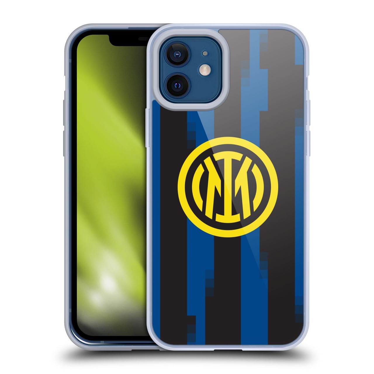 Head Case Designs Licenza Ufficiale Inter Milan Home Kit per Stemma 2023/24 Custodia Cover in Morbido Gel Compatibile con Apple iPhone 12 / iPhone 12 PRO
