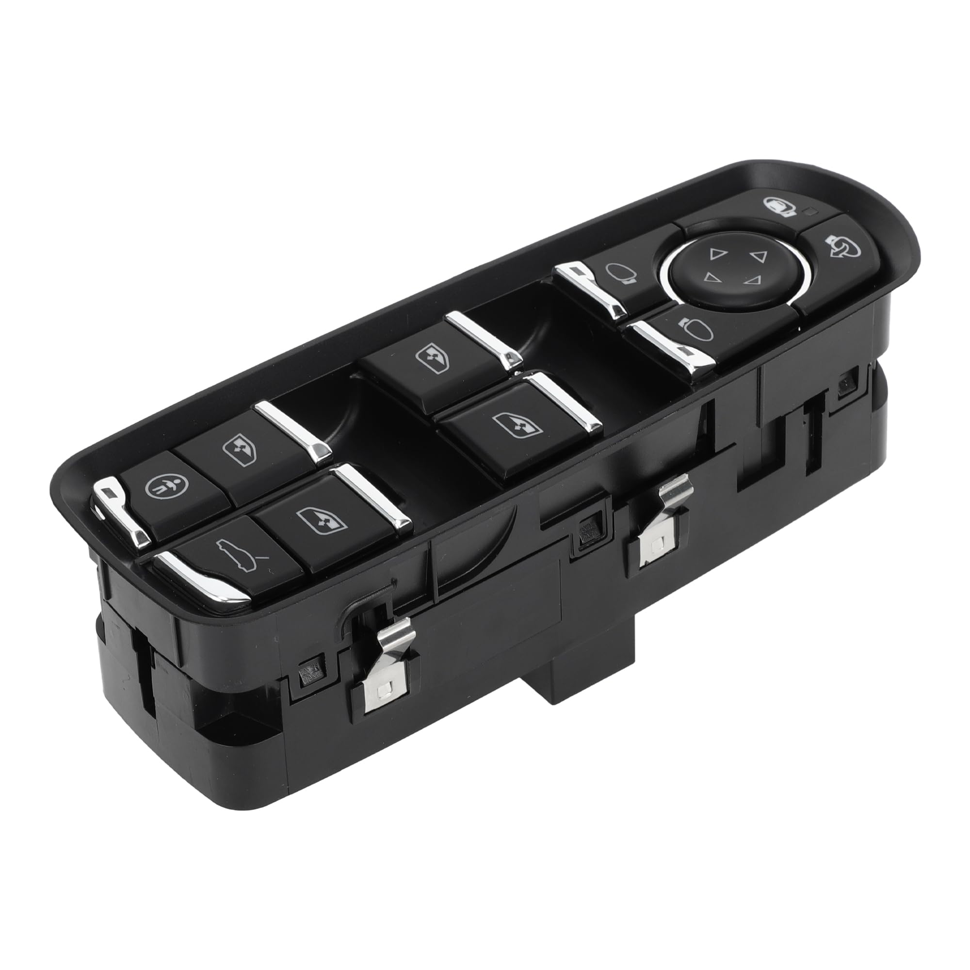 A ABSOPRO Interruttore Finestrino Elettrico Per Porsche Cayenne 18-20 1pc | Nero, Plastica E Metallo, 15 Pin, OE 7PP959858AE, Per Macan 15-18 & Panamera 11-16, Ant. Sin. Guida, Piegatura Specch.
